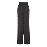 Fendi FF Black Silk Pants